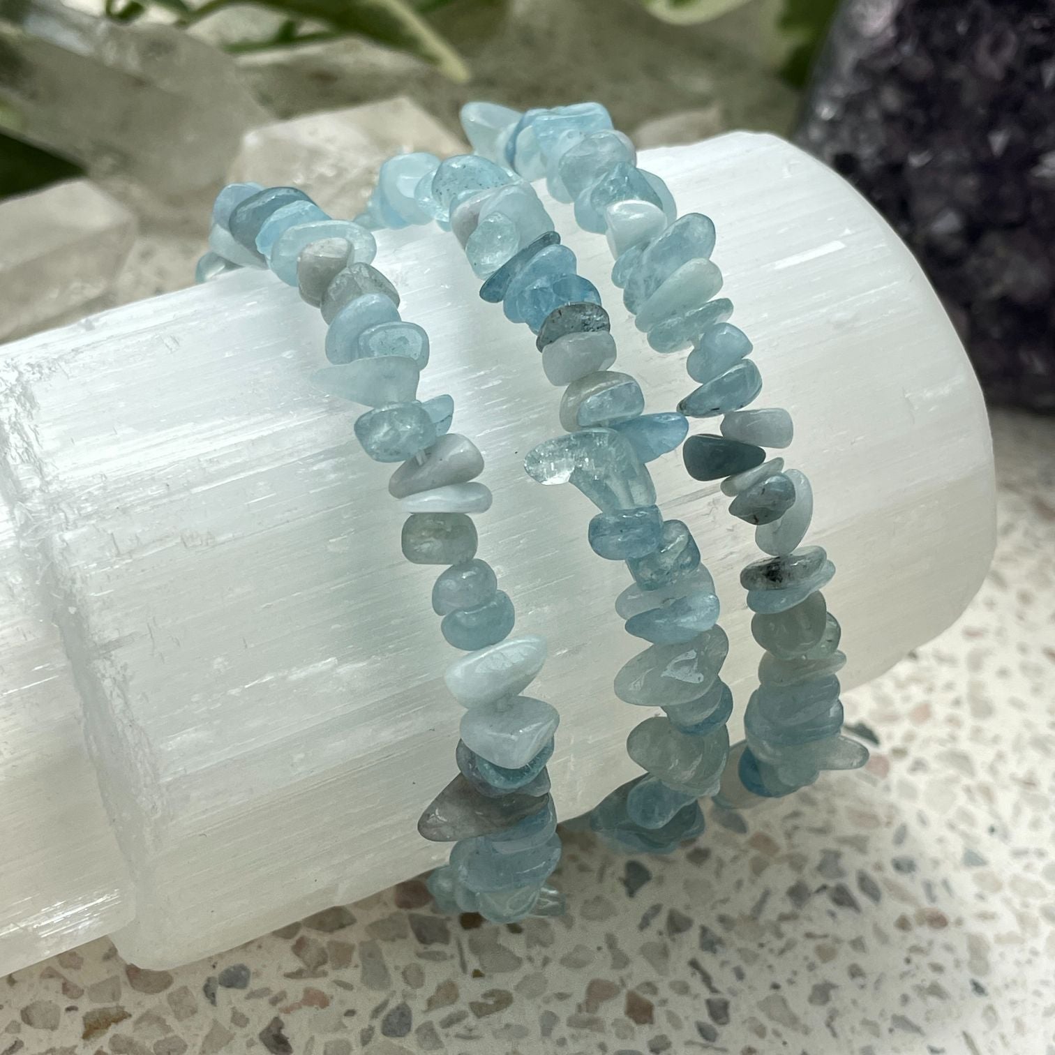 Aquamarine Chip Bracelet Q1/A Aquamarine Chip Bracelet Q1/A